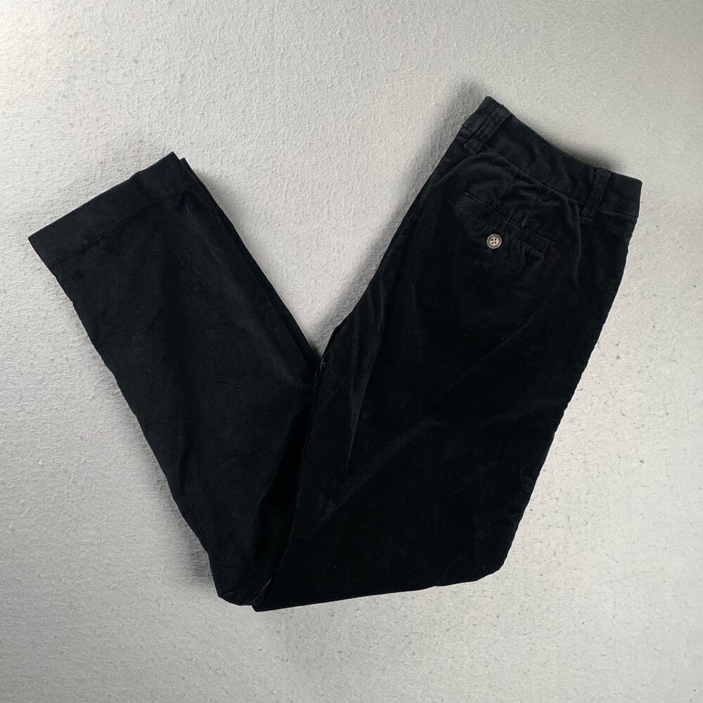 Pendleton Corduroy Pants Womens 4 Black Straight